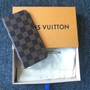 Authentic Louis Vuitton 7+/8+ Plus Folio case LV